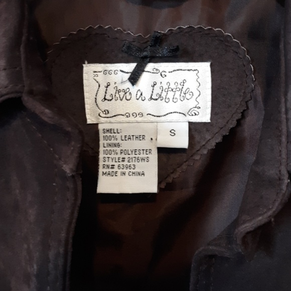 Live A Little Leather Jacket, size S - Picture 2 of 5